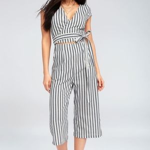 Lulu's Striped Jumpsuit